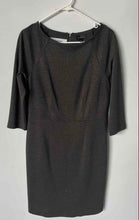 Load image into Gallery viewer, The Limited Womens Gray 3/4 Sleeve Boat Neck Back Zip Sheath Dress Size 8
