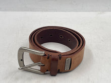 Load image into Gallery viewer, Authentic Fossil Mens Brown Leather Adjustable Formal Dress Belt Size EUR 34
