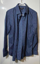Load image into Gallery viewer, Banana Republic Mens Blue White Printed Cotton Long Sleeve Button-Up Shirt Sz S
