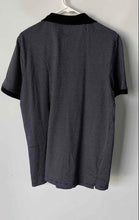 Load image into Gallery viewer, Karl Lagerfeld Mens Navy Blue Printed Short Sleeve Collared Polo Shirt Size L
