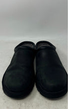 Load image into Gallery viewer, UGG Mens 1011413 Black Leather Round Toe Slip-On Classic Clog Slipper Size 10

