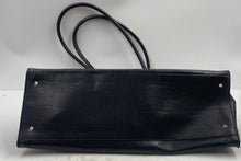 Load image into Gallery viewer, Authentic Furla Womens Black Bottom Studs Double Handle Shoulder Handbag Worn
