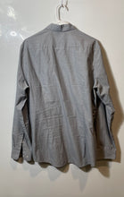 Load image into Gallery viewer, H&amp;M Mens Gray Long Sleeve Collared Slim Fit Easy Iron Button-Up Shirt Size L
