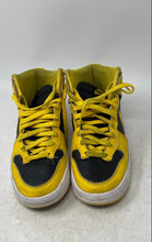 Load image into Gallery viewer, Nike Womens Dunk High Up DH3718-001 Yellow Black Lace-Up Sneaker Shoes Size 7.5
