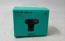 Load image into Gallery viewer, Logitech C270 Black HD Video Calling Adjustable Mount USB Webcam Not Tested
