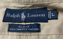 Load image into Gallery viewer, Ralph Lauren Mens Beige Cotton Long Sleeve Collared Blake Button-Up Shirt Size L
