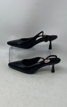 Load image into Gallery viewer, Anne Klein Womens Cynthia Black Leather Pointed Toe Slingback Heels Size 8.5
