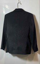Load image into Gallery viewer, Alfani Womens Black Notch Lapel Single Breasted One-Button Blazer Size 12
