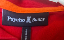 Load image into Gallery viewer, Psycho Bunny Boys Red Logo Patch Short Sleeve Collared Polo Shirt Size XS 5-6
