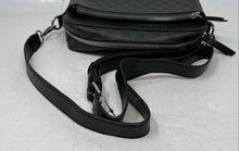 Load image into Gallery viewer, Nine West Womens Black Inner Pockets Adjustable Strap Crossbody Handbag
