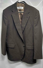 Load image into Gallery viewer, Stafford Mens Brown Long Sleeve Pockets Notch Lapel One-Button Blazer Size 44R
