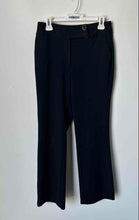 Load image into Gallery viewer, Calvin Klein Womens Blue Flat Front Slash Pockets Straight Leg Dress Pants Sz 8P
