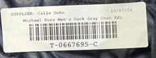 Load image into Gallery viewer, Michael Kors Mens Dark Gray Insulated Long Sleeve Full-Zip Peacoat Size XXL
