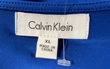 Load image into Gallery viewer, Calvin Klein Womens Blue 3/4 Sleeve Scoop Neck Pullover Tunic Top Size XL
