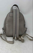 Load image into Gallery viewer, Michael Kors Womens Gray Leather Adjustable Strap Convertible Sling Backpack
