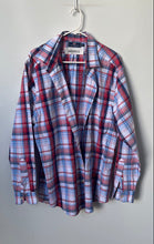 Load image into Gallery viewer, Vineyard Vines Mens Blue Red Plaid Long Sleeve Collared Button-Up Shirt Size XL
