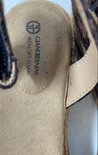 Load image into Gallery viewer, Giani Bernini Womens Terrii Brown Leather Wedge Heel Strappy Sandals Size 7M
