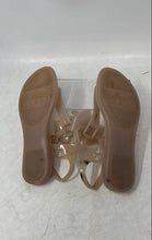 Load image into Gallery viewer, Mel Dreamed By Melissa Kids Clear Beige Bow Ankle Strap Thong Sandals Size 1
