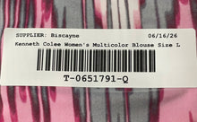 Load image into Gallery viewer, Kenneth Cole Womens Multicolor Ikat Print Embellished Caftan Cover-Up Size Large
