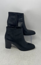Load image into Gallery viewer, Franco Sarto Womens Izzy Black Leather Square Toe Side Zip Ankle Bootie Sz 8.5M

