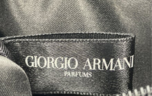 Load image into Gallery viewer, Giorgio Armani Parfums Womens Black Velvet Zipper Wristlet Wallet
