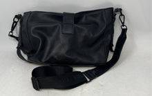 Load image into Gallery viewer, Steve Madden Womens Black Leather Inner Pockets Adjustable Strap Crossbody Bag
