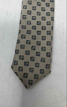 Load image into Gallery viewer, Fratello Mens Beige Printed Silk Handmade Adjustable Formal Pointed Tie
