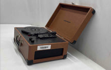Load image into Gallery viewer, Crosley Model CR49-TA Brown Built-In-Speakers Turntable Record Player Not Tested
