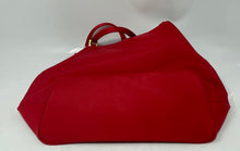 Load image into Gallery viewer, Escada Beaute Womens Red Double Handle Mini Shoulder Tote Purse
