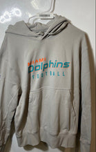 Load image into Gallery viewer, Nike Mens Gray Miami Dolphins Cotton Long Sleeve Pockets NFL Football Hoodie S
