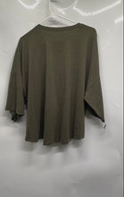 Load image into Gallery viewer, Zara Womens Green Short Sleeve Crew Neck Stretch Cropped T-Shirt Size Medium
