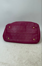 Load image into Gallery viewer, Michael Kors Womens Grayson Fuchsia Pink Nude Leather Charm Satchel Bag
