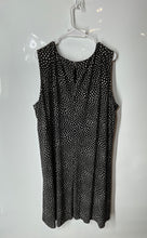Load image into Gallery viewer, Anne Klein Womens Black White Round Neck Sleeveless Shift Dress Size 24W
