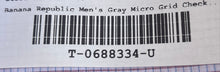 Load image into Gallery viewer, Banana Republic Mens Multicolor Micro Check Print Slim-Fit Dress Shirt Size L

