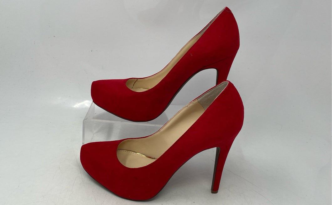 Jessica Simpson Womens Parisah Red Slip-On Stiletto Pump Heels Size 6M