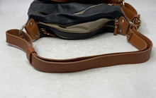 Load image into Gallery viewer, Valentina Womens Black Brown Leather Adjustable Strap Shoulder Bucket Bag
