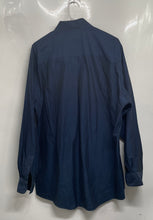 Load image into Gallery viewer, DKNY Mens Blue 80's 2 Ply Cotton Pointed Collar Long Sleeve Dress Shirt Sz 16.5
