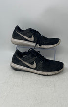 Load image into Gallery viewer, Nike Womens Flex Fury 705299-006 Black White Lace-Up Running Shoes Size 9.5
