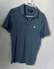 Load image into Gallery viewer, Express Mens Navy Blue Cotton Short Sleeve Collared Polo Shirt Size Small
