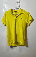 Load image into Gallery viewer, Ralph Lauren Womens Yellow Cotton Short Sleeve Golf Polo Shirt Size Large
