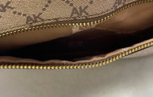 Load image into Gallery viewer, Anne Klein Womens Brown Beige Inner Pockets Shoulder Handbag
