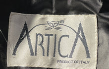 Load image into Gallery viewer, Artica Womens Black Leather Long Sleeve Button Front Trench Coats Size 42
