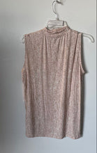 Load image into Gallery viewer, Calvin Klein Womens Pink Abstract Sleeveless Mock Neck Tank Top Size XL With Tag
