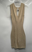 Load image into Gallery viewer, Guess Womens Beige Sleeveless Cutout Back Pullover Bodycon Dress Size XS
