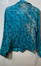 Load image into Gallery viewer, INC International Concepts Womens Blue Animal Print Button-Up Shirt Size 12
