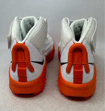 Load image into Gallery viewer, Nike Mens Force Savage Pro 2 Shark BV5448-100 White Orange Football Cleats Sz 18
