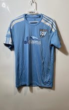 Load image into Gallery viewer, Adidas Mens Blue Short Sleeve Pullover Weston FC #32 Soccer Jersey Size Medium
