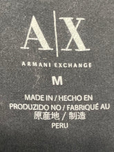 Load image into Gallery viewer, Armani Exchange Mens Black Collared Short Sleeve Golf Polo Shirt Size Medium
