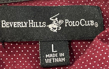 Load image into Gallery viewer, Beverly Hills Polo Club Mens Red White Printed Button-Up Shirt Size Large
