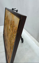 Load image into Gallery viewer, Framed Painting Of Trees Forest Landscape With Golden Tones And Relief Texture
